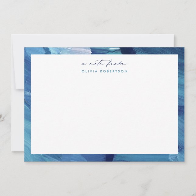 Carte de correspondance en papier à lettres d'art  (Devant)