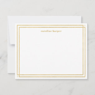 Carte De Correspondance Encadré d'Or