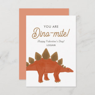 Carte De Correspondance Enfants Dinosaur Dinomite Classe Saint-Valentin