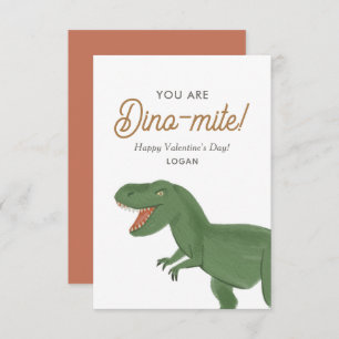 Carte De Correspondance Enfants Dinosaur Dinomite Classe Saint-Valentin