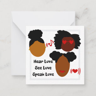 Carte De Correspondance Entendez l'amour, voyez l'amour, parlez l'amour ca