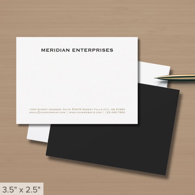 Carte De Correspondance Entreprise professionnelle simple (Créateur téléchargé)