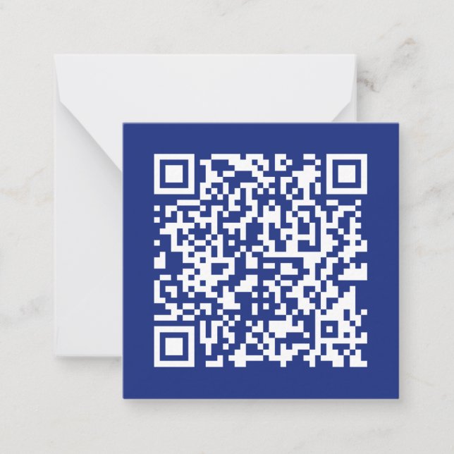 Carte De Correspondance Entrer l'URL Généré instantanément Code QR | bleu  (Devant)