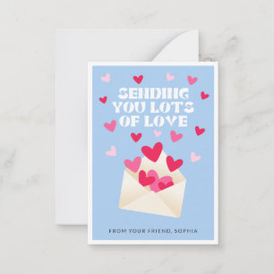 Carte De Correspondance Envoi de courrier d'amour Cœurs Enveloppe Saint-Va