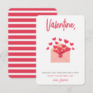 Carte De Correspondance Envoyer l'amour à votre façon Enfants Valentines J