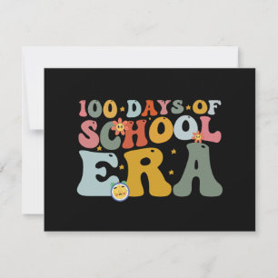 Carte De Correspondance Ère des 100 jours d'école Prof groovy Enfants