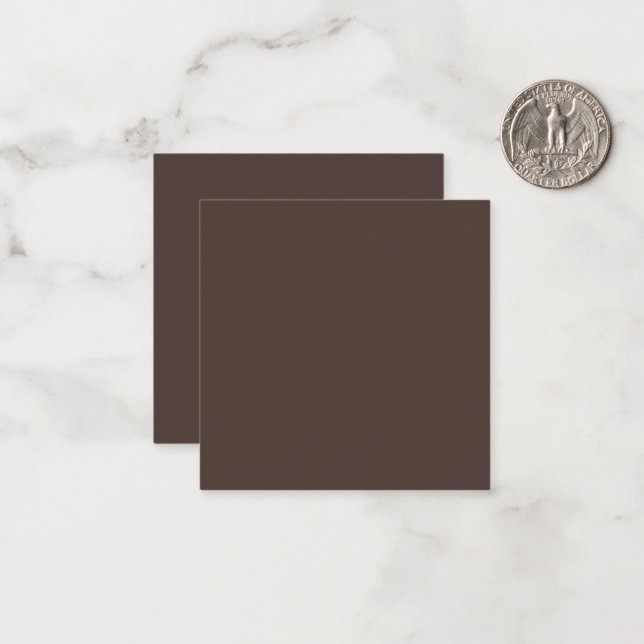 Carte De Correspondance Espresso riche (Devant/Arrière en situation)