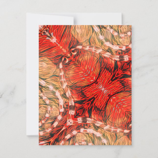 Carte De Correspondance Esprit Abstrait (Devant)