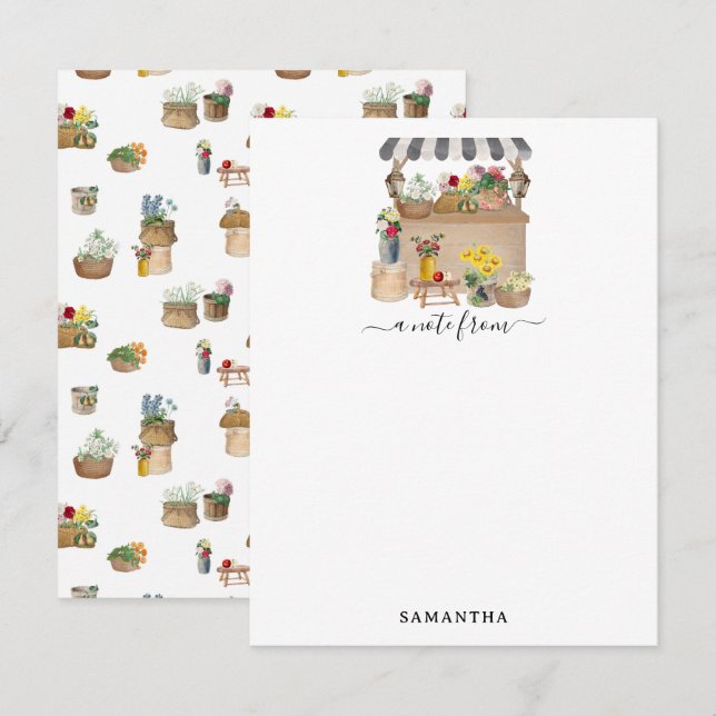 Carte De Correspondance Étanchéité du marché de l'agriculteur (Devant / Derrière)