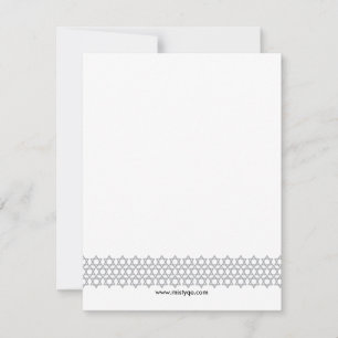Carte De Correspondance Étoile brillante Bar Mitzvah Merci