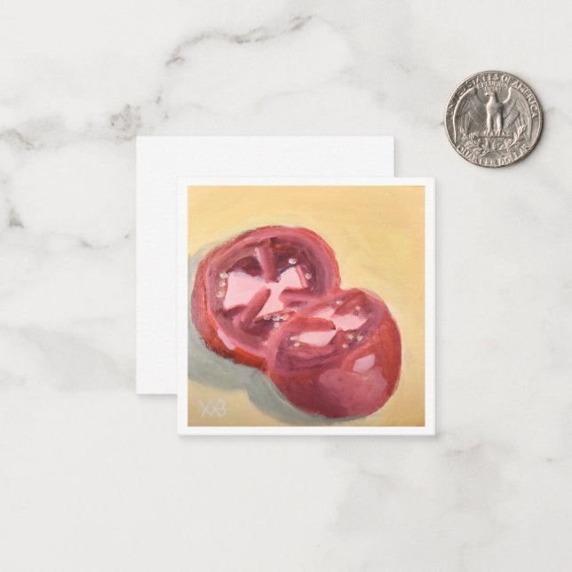 Carte De Correspondance Étude de tomates (Devant/Arrière en situation)