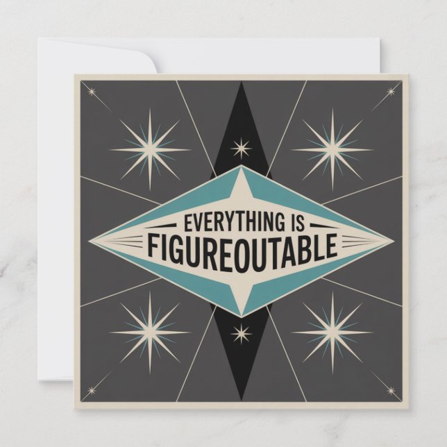 Carte De Correspondance Everything Is Figureoutable (Devant)