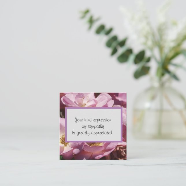 Carte De Correspondance Expression de sympathie (Debout devant)