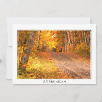 Fall Foliage Rural Road U.P. Michigan Photographie