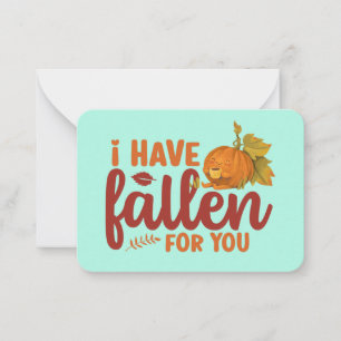 Carte De Correspondance Fallen For You Funny Pun mignon Enfants Saint Vale