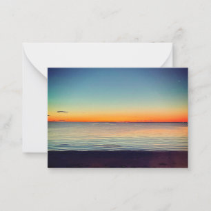 Carte De Correspondance Falmouth Massachusetts Cap Cod Coucher de soleil