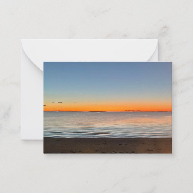 Carte De Correspondance Falmouth Massachusetts Cape Cod Coucher de soleil (Devant)