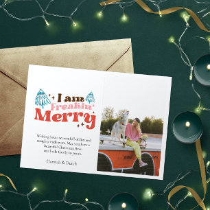 Carte De Correspondance Fantaisie Photo Noël, Je me fâche Joyeux