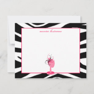 Carte De Correspondance Fascinateur et Casquette Stand Zebra Imprimer Cart