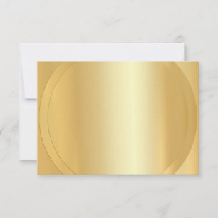Carte De Correspondance Faux Gold à la mode Vide Élégant