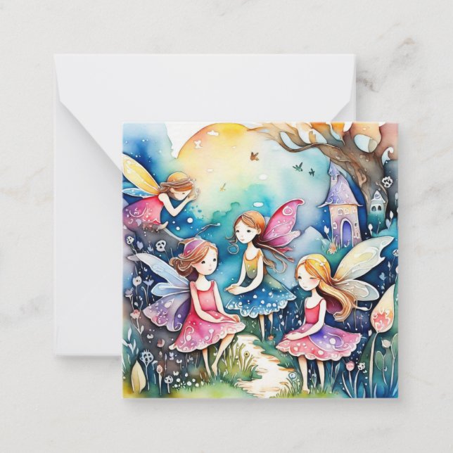 Carte De Correspondance Fées magiques Fairyland (Devant)