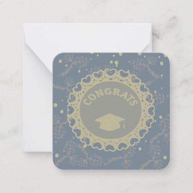 Carte De Correspondance Félicitations diplômé  (Devant)
