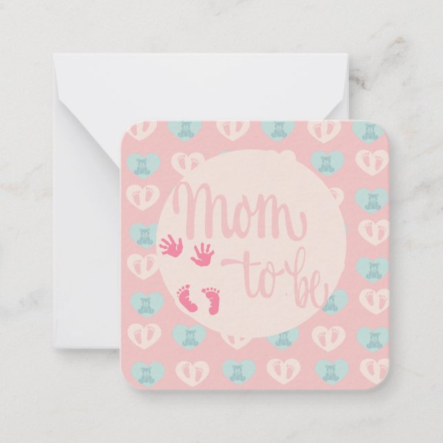 Carte De Correspondance Félicitations : future maman (Devant)
