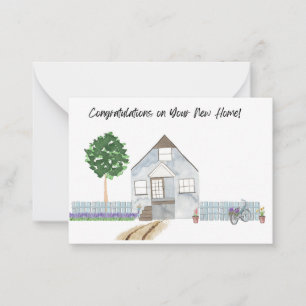 Carte De Correspondance Félicitations pour l'aquarelle de votre nouvelle c