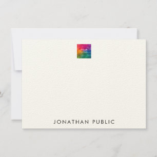 Carte De Correspondance Felt Ecru Téléchargez votre propre logo Profession