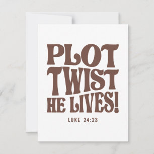 Carte De Correspondance Fente Il Vit Luc 24:23 Verse Bible