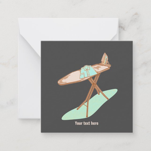 Carte De Correspondance Fer et table à repasser (Devant)