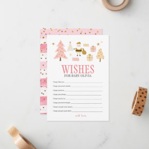 Carte De Correspondance Fête Bébé Fille Santa Baby, Vœux pour Bébé