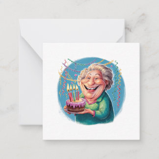 Carte De Correspondance Fête d'anniversaire humoristique de Nana