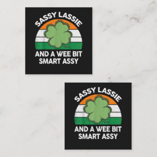 Carte De Correspondance Fête de la Saint-Patrick Sassy Lassie Drôle Shamro