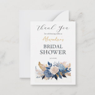 Carte De Correspondance Fête des mariées personnalisée Merci de bouquet Ro
