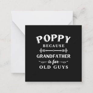Carte De Correspondance Fête des Pères Grand-père est pour les vieux gar