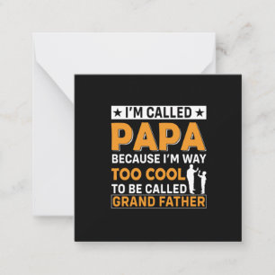 Carte De Correspondance Fête des pères Je M'Appelle Papa