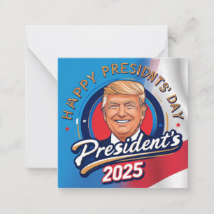 Carte De Correspondance fête des présidents heureux 2025