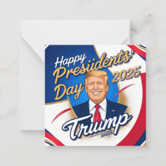 Carte De Correspondance fête des présidents heureux 2025