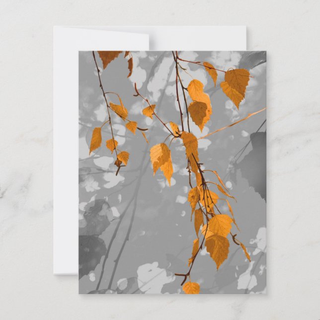 Carte De Correspondance Feuilles d'automne (Devant)