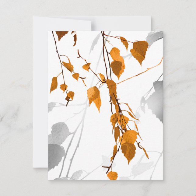 Carte De Correspondance Feuilles d'automne 2 (Devant)