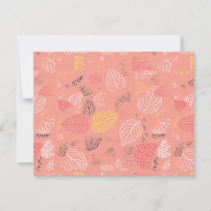 Carte De Correspondance Feuilles d'automne Motif 5