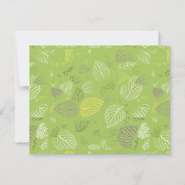 Carte De Correspondance Feuilles d'automne Motif 6 (Devant)