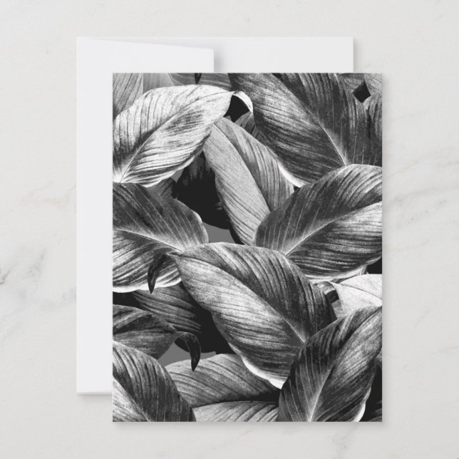 Carte De Correspondance Feuilles tropicaux 8 (Devant)