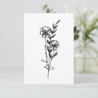 Carte De Correspondance Février mois de la naissance