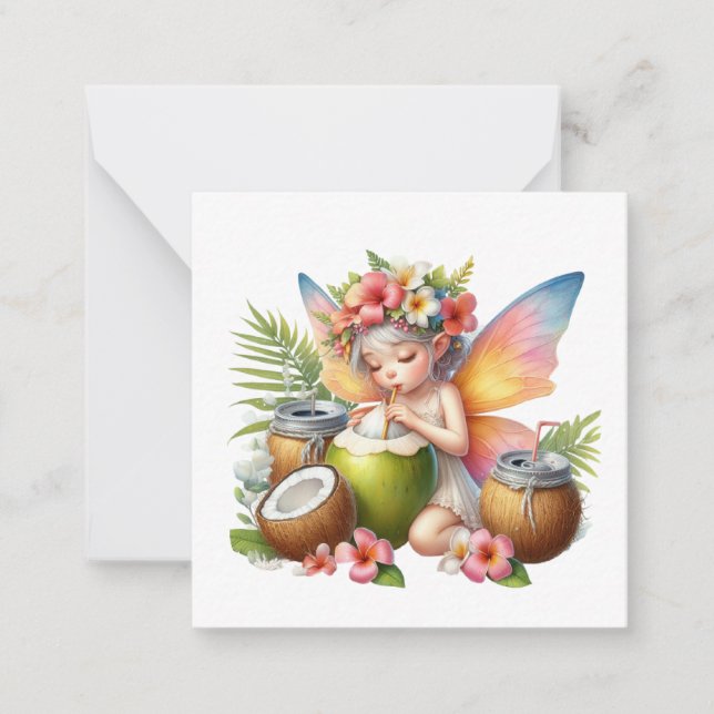 Carte De Correspondance Fiche Imaginaire Fairy (Devant)