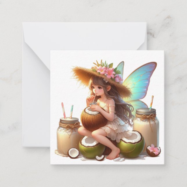 Carte De Correspondance Fiche Imaginaire Fairy (Devant)
