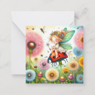 Carte De Correspondance Fiche Imaginaire Fairy