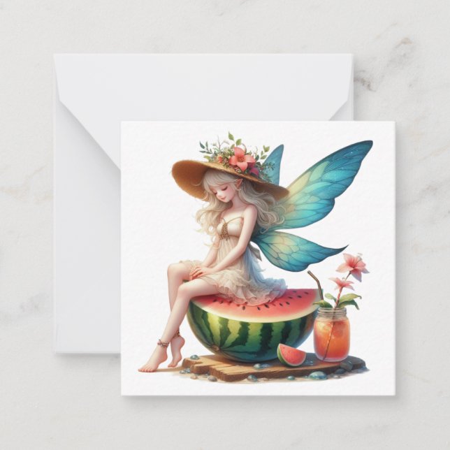 Carte De Correspondance Fiche Imaginaire Fairy (Devant)