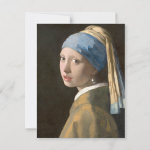 Carte De Correspondance Fille avec une oreille perle